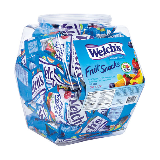 Welch's Snack Size Mixed Fruit Snacks - Bulk Display Tub