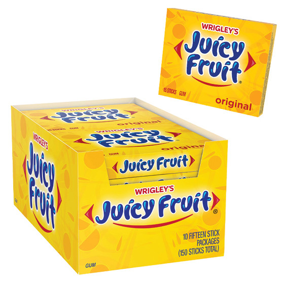 Wrigley's Juicy Fruit Gum - 10ct Display Box