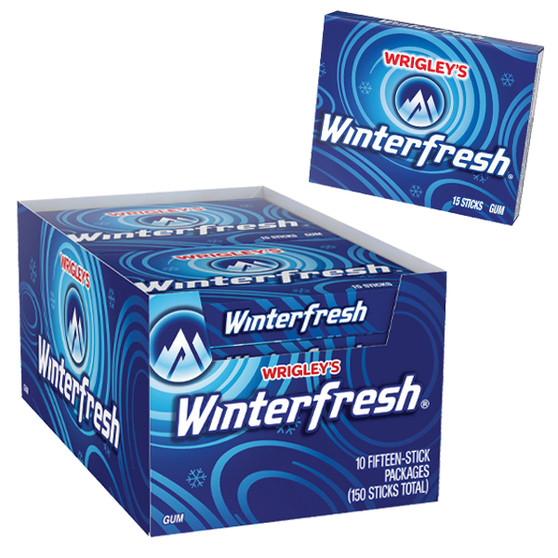 Wrigley's Winterfresh Gum - 10ct Display Box