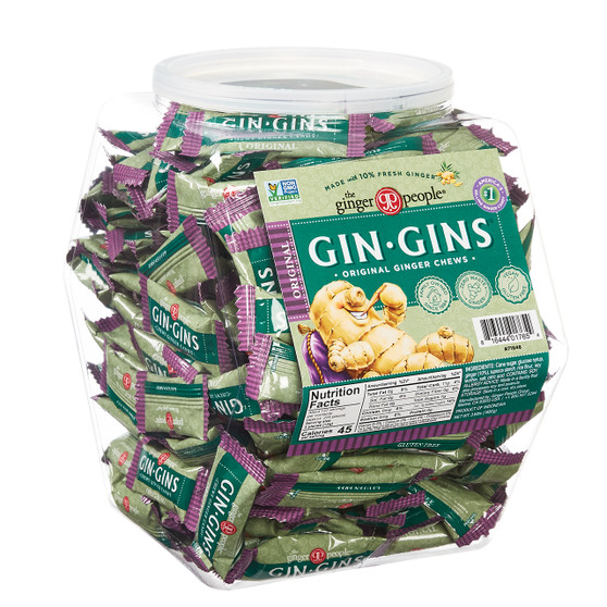 Gin Gins Chewy Ginger Candy - Original - Bulk Display Tub - 275ct