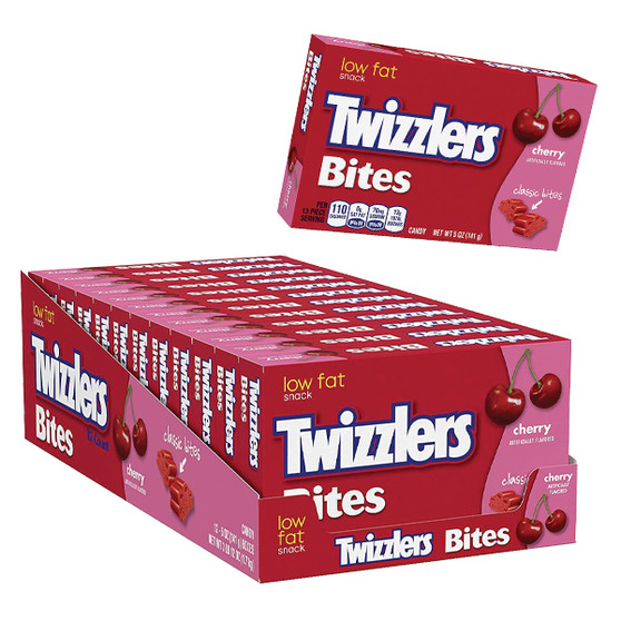 Twizzlers Cherry Bites - Theater Box - 12ct Display Box