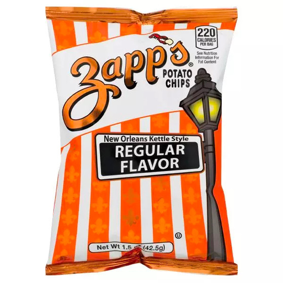 Zapp's Potato Chips - Regular - 1.5 Ounce Bags - 12ct Box