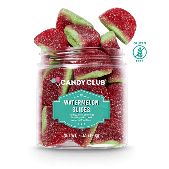 Candy Club - Watermelon Slices Gummies - 7oz - 6ct