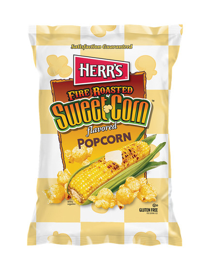 Herr's Fire Roasted Sweet Corn Flavored Popcorn - 1.55 Ounce Bags - 12ct Box