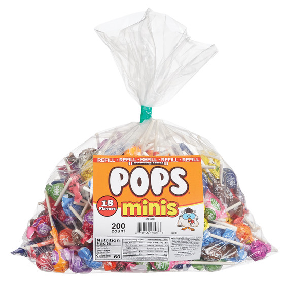 Tootsie Pops Minis Lollipops - 18 Flavors - Bulk Bag - 200ct