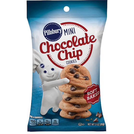 Pillsbury Soft Baked Mini Cookies - Chocolate Chip - 6ct Display Box