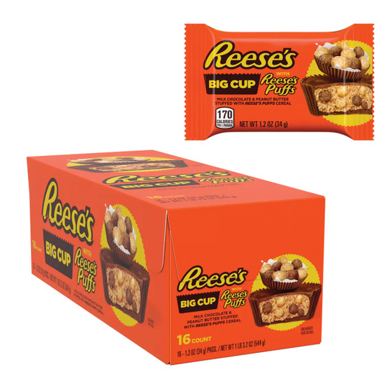 Reese's Peanut Butter Cup with Reese's Puffs - 16ct Display Box