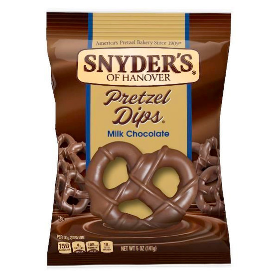 Snyder's Pretzel Dips - Milk Chocolate - 8ct Display Box