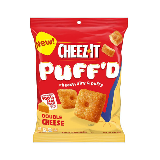 Cheez-It Puff'd Crispy Baked Snacks - Double Cheese - 6ct Display Box