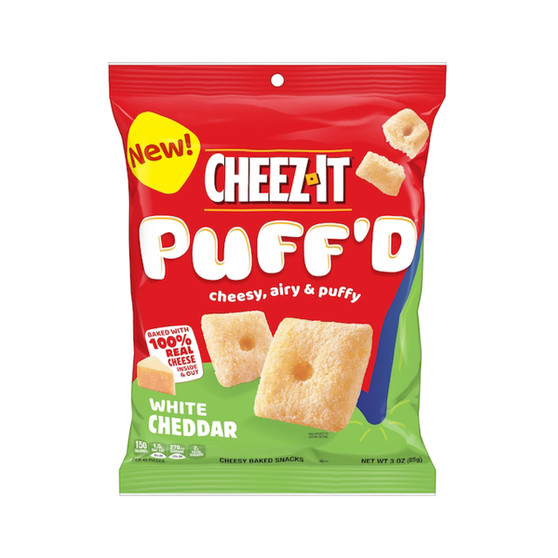 Cheez-It Puff'd Crispy Baked Snacks - White Cheddar - 6ct Display Box