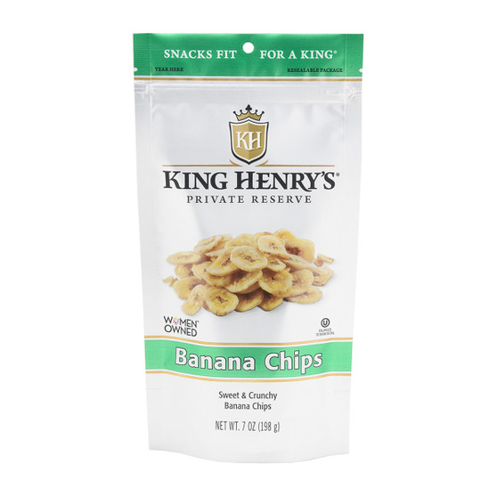 King Henry's Private Reserve Snacks - Banana Chips - 6ct