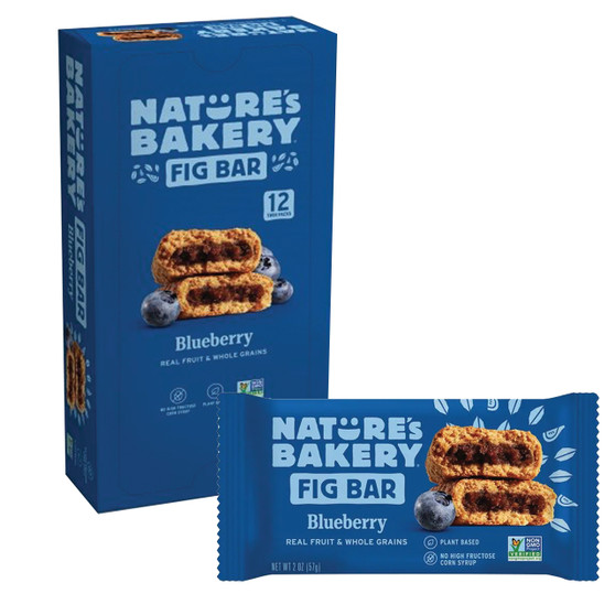 Nature's Bakery Wheat Fig Bars - Blueberry - 12ct Display Box