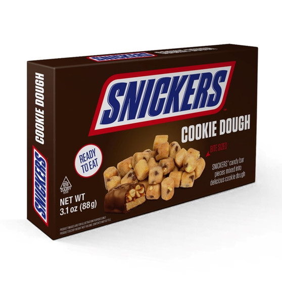 Theater Box Candy -  Snickers Cookie Dough Bites - 12ct Display Box