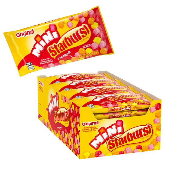 Starburst Mini Fruit Chews - Original - 1.85oz - 24ct Display Box