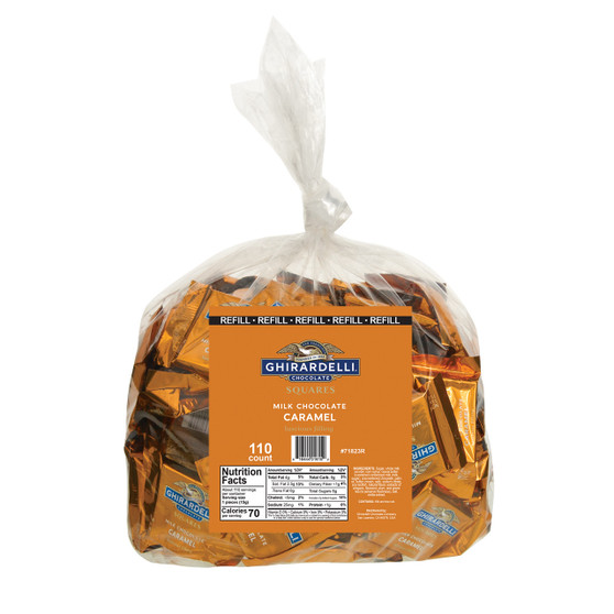 Ghirardelli Squares - Milk Chocolate Caramel - Bulk Bag - 110ct