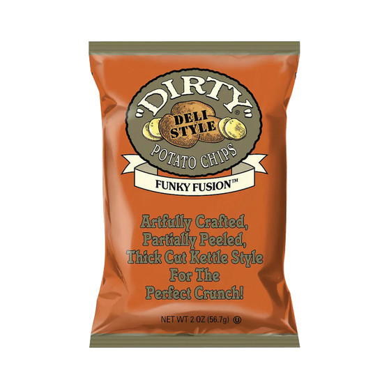 Dirty All Natural Potato Chips - Funky Fusion - 2 Ounce Bags - 12ct