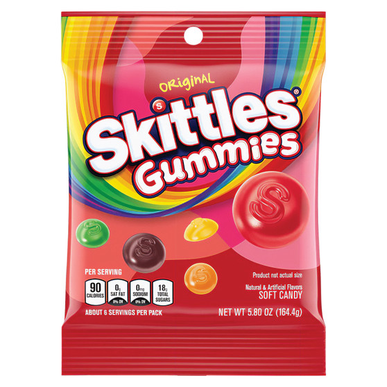 Skittles Gummies Soft Candy - Original - 12ct Box