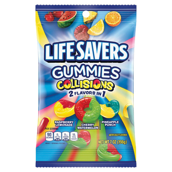 Lifesavers Gummies 7oz Bag - Collisions - 12ct Box