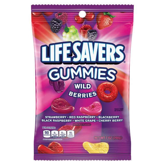 Lifesavers Gummies 7oz Bag - Wild Berries - 12ct Box