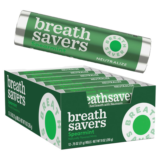 Breath Savers Mints - Spearmint- 12ct Display Box