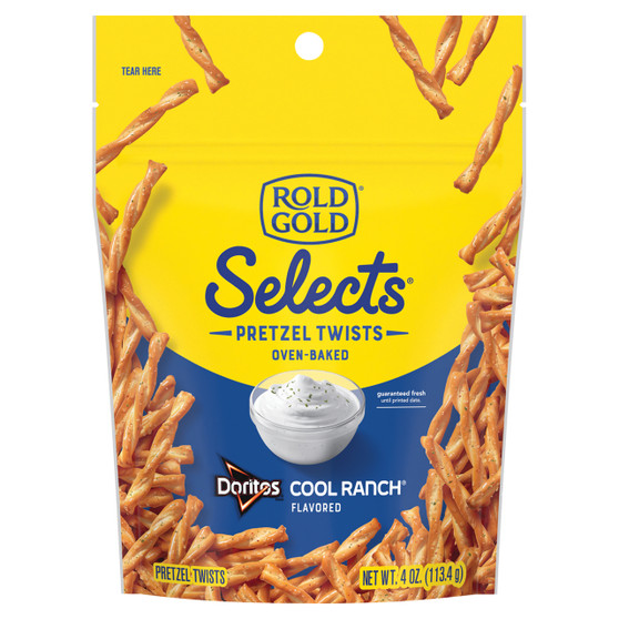 Rold Gold Selects Pretzel Twists - Doritos Cool Ranch - 4 Ounce Bags - 8ct