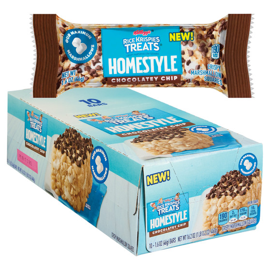 Kellogg's Rice Krispies Treats - Homestyle Chocolatey Chip - 10ct Display Box