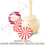 Lindt Lindor Truffles - Holiday Peppermint White Chocolate - Bulk Display Tub