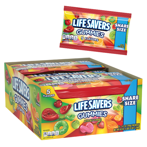 Life Savers Hard Candy, Original 5 Flavors, 1.14 oz, 20-count