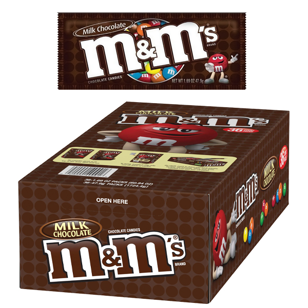 M&M's Crunchy Cookie Chocolate Candies - 24ct Display Box
