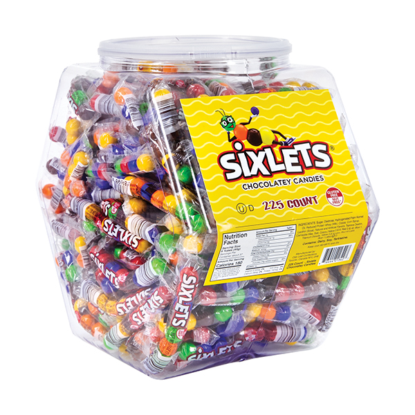 Sixlets Chocolatey Candies Bulk Display Tub