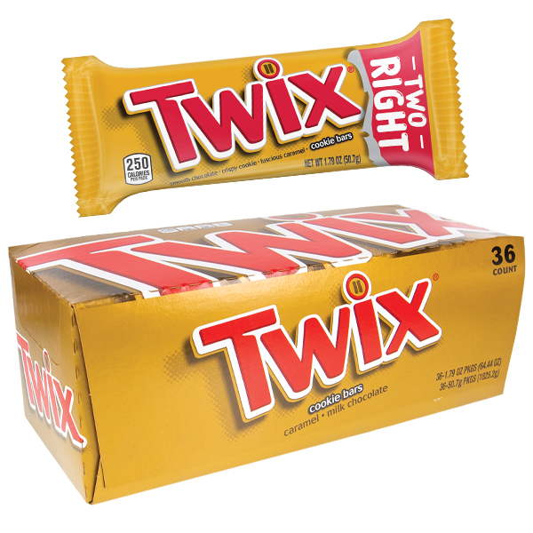 Twix Candy Bars - 36ct Display Box