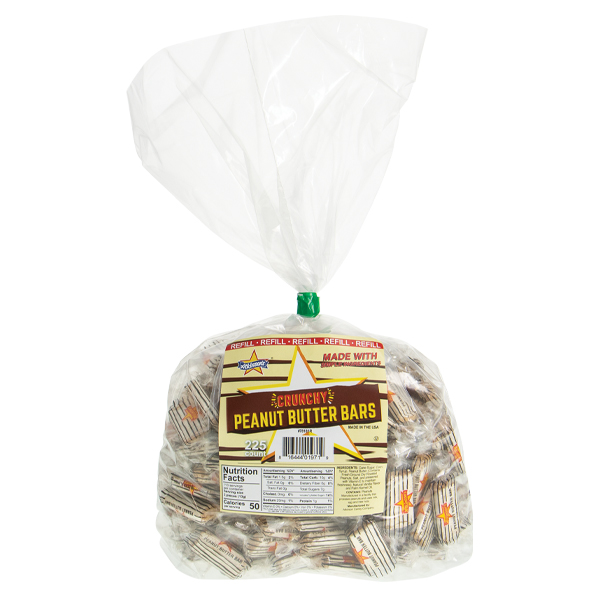 Atkinson's Crunchy Peanut Butter Bars Candy Bulk Bag