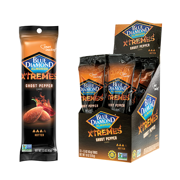 Blue Diamond Xtremes Almonds Ghost Pepper 12ct Display