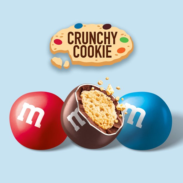 M&M's Crunchy Cookie Chocolate Candies - 24ct Display Box