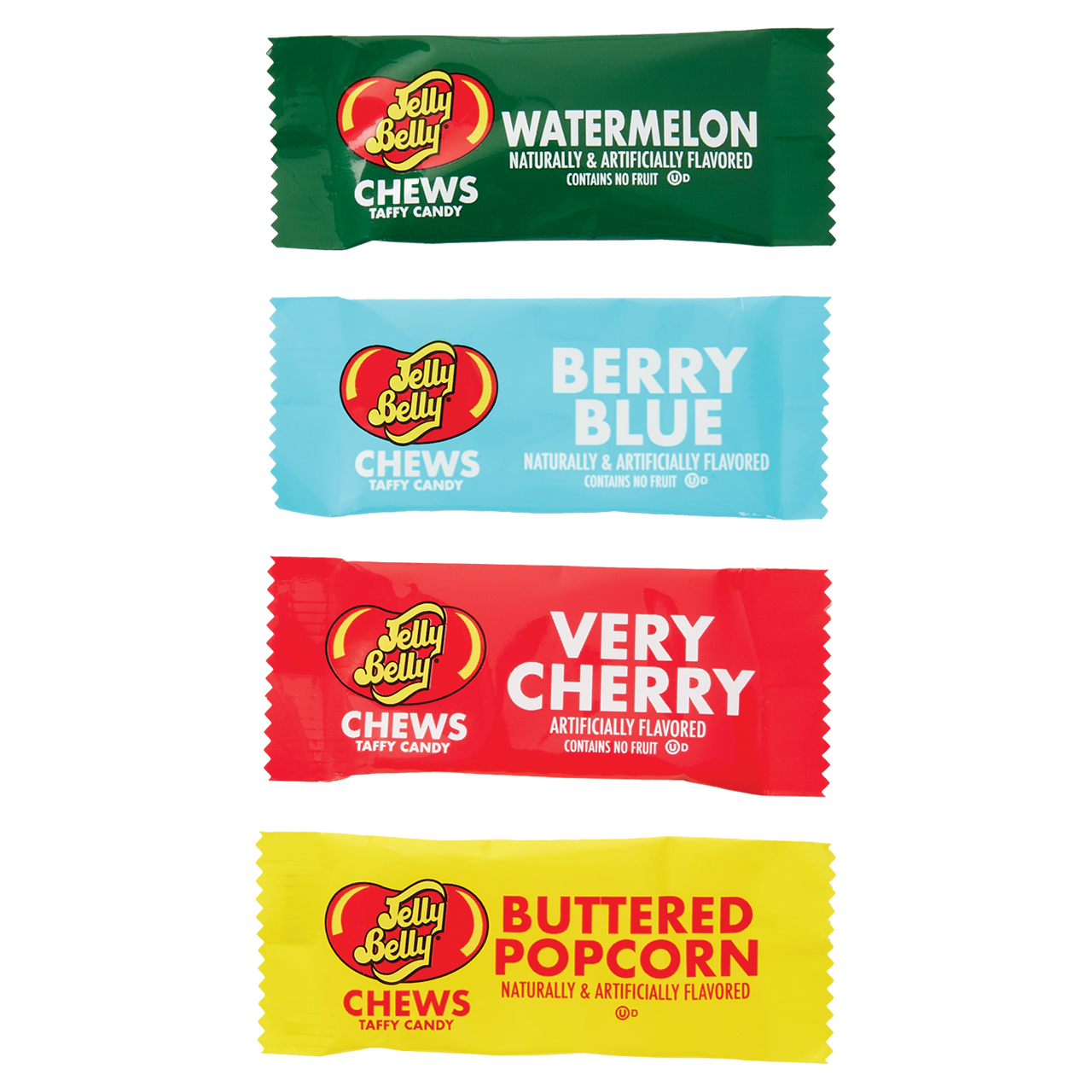 Jelly Belly Chews Taffy Candy Bulk Display Tub 225ct