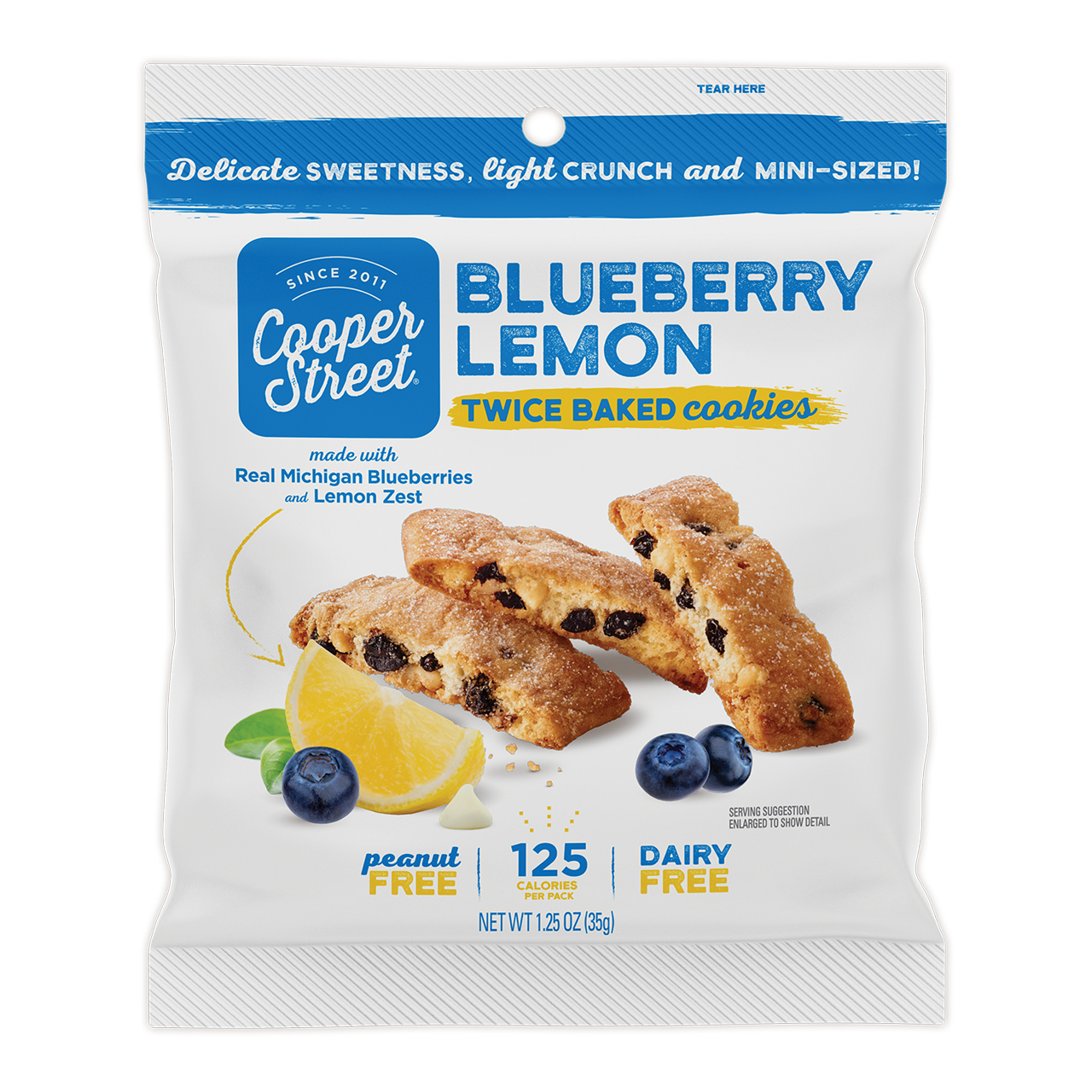 Cooper Street Lemon Blueberry TwiceBaked Cookies 1.25oz