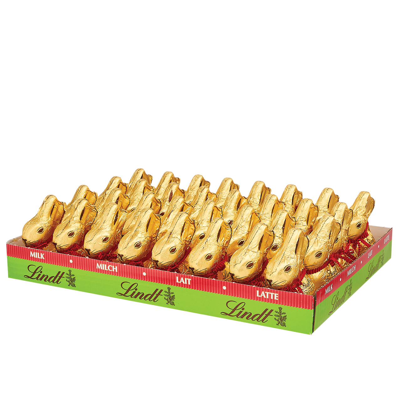 Lindt Milk Chocolate Gold Bunny 17oz 32ct Display Box 9053