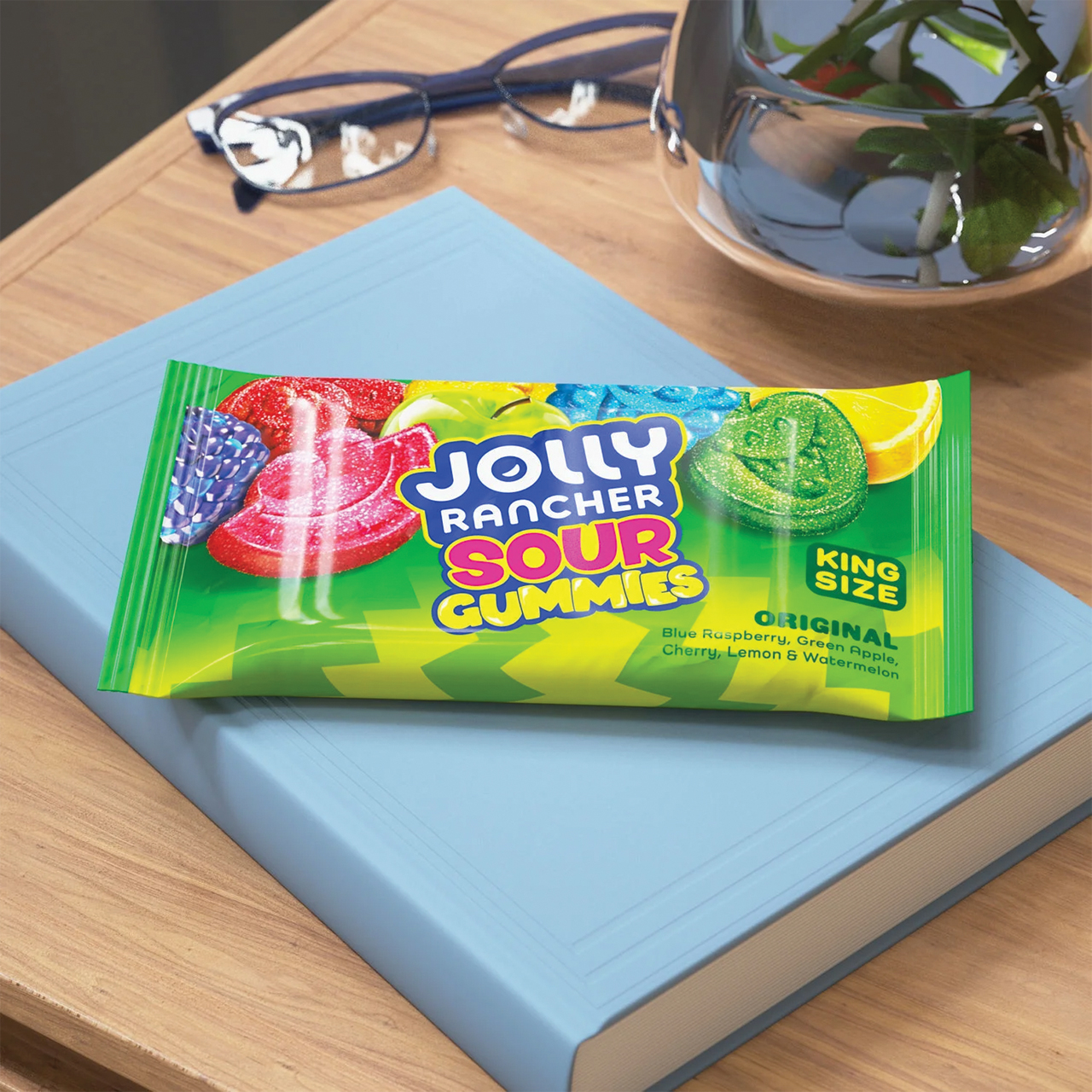 Jolly Rancher Sour Gummies - King Size - 3.87oz Bag - 12ct Display