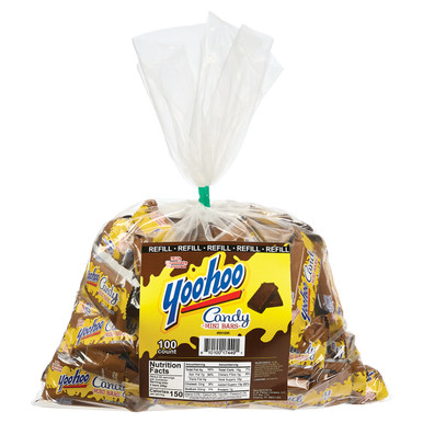 Yoo-Hoo Milk Chocolate Flavored Mini Bars - Bulk Bag - 100ct