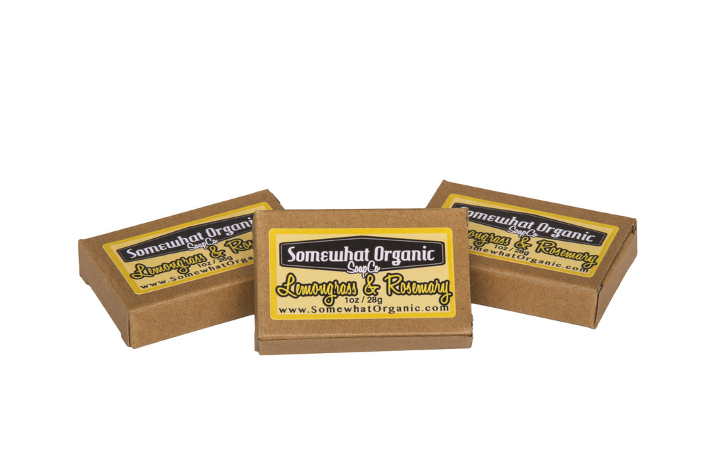 Lemongrass & Rosemary  Organic Soap - 1 oz. Mini Bar