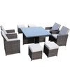 Nance Square 4 - Person 125Cm Long Dining Set with Cushions