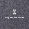 Single Bed Soft Linen Grey 3FT Upholstered Bed with Winged Headboard, Wood Slat Support