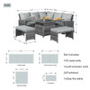 Abrihome 7 Seater Dining Set with  Fire Pit Table