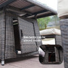Abrihome 7 Seater Dining Set with  Fire Pit Table