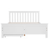 Abrihome Wooden Solid White Pine Storage Bed with Drawers Bed Furniture Frame for Adults, Kids, Teenagers