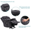 Abrihome Power Massage Lift Recliner Chair with Heat & Vibration for Elderly