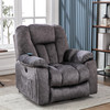 Abrihome Power Massage Lift Recliner Chair with Heat & Vibration for Elderly, Antiskid Fabric Sofa Contempoary Overstuffed Design