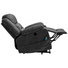 Abrihome Electric Power Lift Recliner Chair Sofa with Massage and Heat for Elderly 2 Side Pockets USB Ports Single Recliner Chairs
