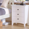 Details of Abrihome Bedside Cabinet Set of 2 White Chest of Drawers