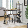 Details of Abrihome Industrial Bar Table Set with 2 Chairs